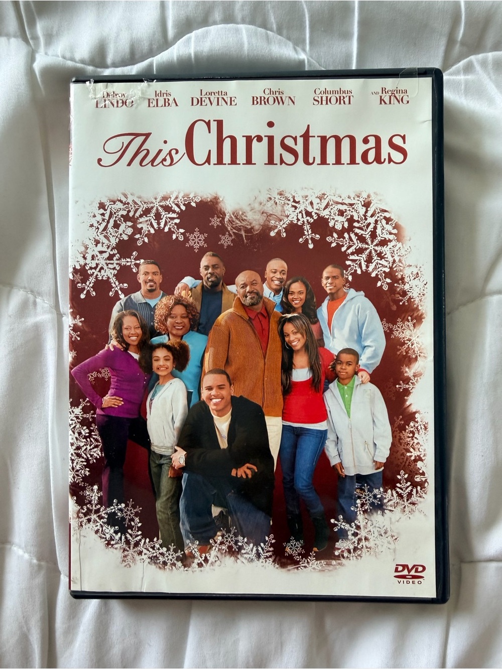This Christmas DVD - White and Red Holiday Cover